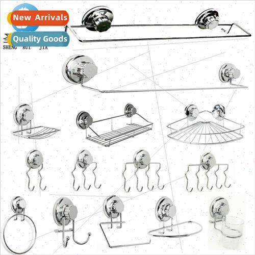 Stainless Steel Bathroom Pendant Set Powerful Vacuum Suction