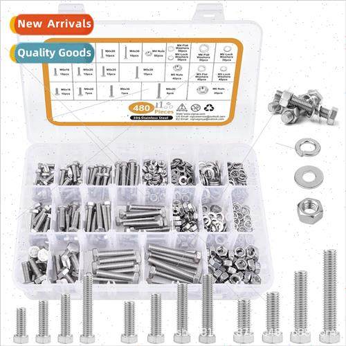480pcs304 hexagon socket head cap screws wh nuts flat washer