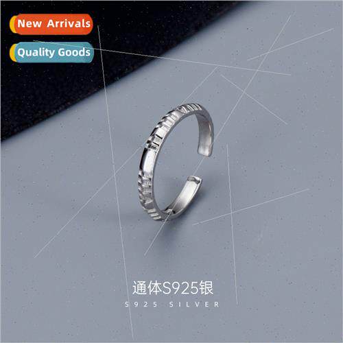925 silver Korea niche digal confession 8023 ring cold wind