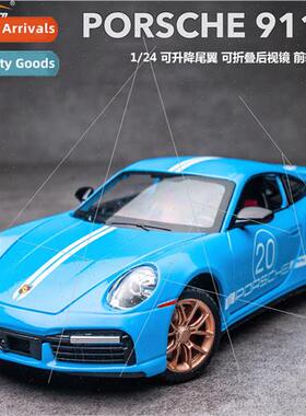 1:24 Porsche 911 TurboS alloy car model sound light boomeran