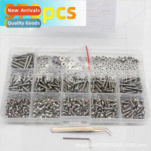 570pcs boxed 304M3 half round head hexagon socket head cap s