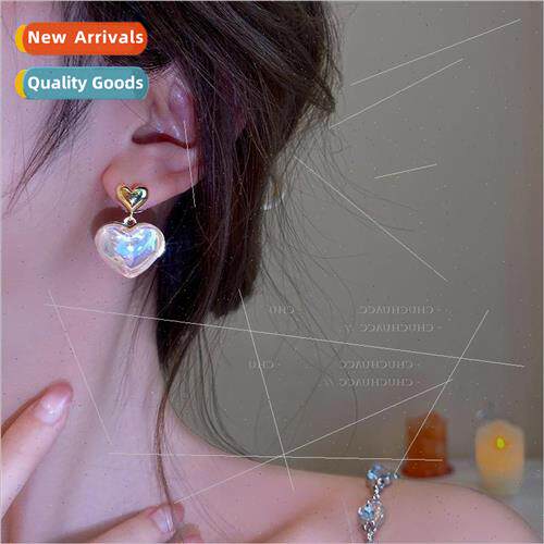 love earrings niche pearl earrings 2022 new tide sweet earri