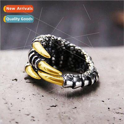 Bully Eagle Claw Ring Vintage Dragon Claw Men Ring Alloy Jew