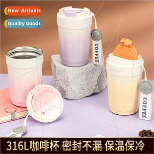 316L stainless steel liner ceramic coffee cup high color val