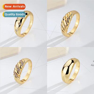 Europe anchor new ring women bare body ring simple fashion f