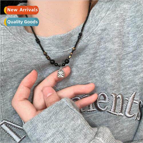 Beaded Necklace Women Vintage Versatile Collarbone Chain che