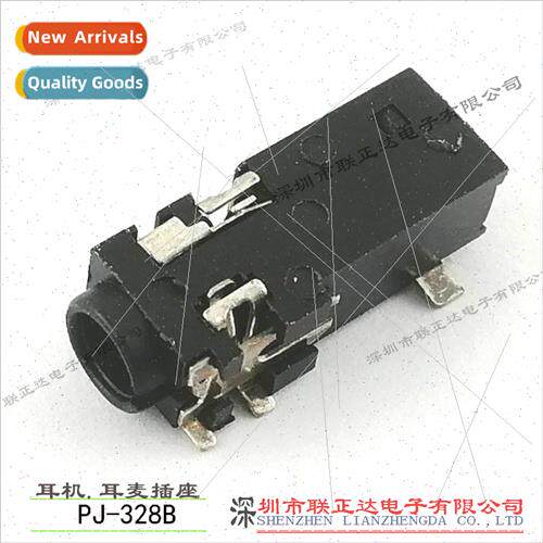 6-pin chip headphone socket pj-328C 4-pole 4-headphone jack