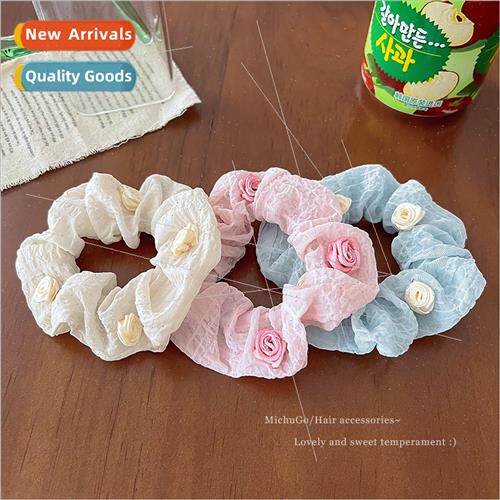 French girl camellia hair rope female sweet cute large intes