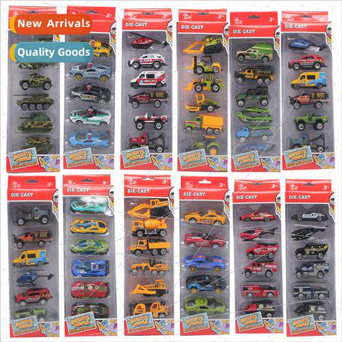45 6-pack alloy car set fire engineering milary SWAT Childre