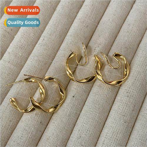 mple new wave whout ear holes ear clip/ear needle retro twis