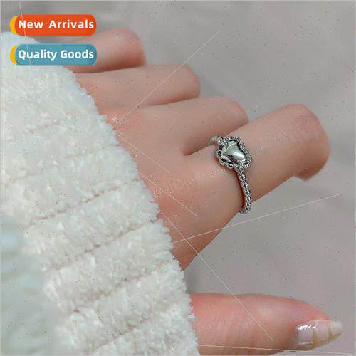 Korea ring fashion tide lace lace heart open finger ring