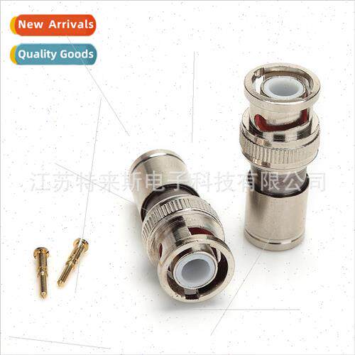 Surveillance Extruded BNC/Q9 Plug Solderless Video Header Al