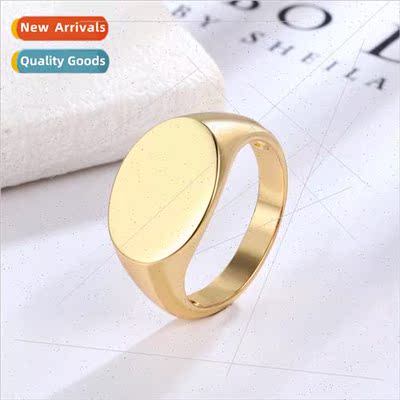 Europe anchor ring female fashion bare body large glossy dom