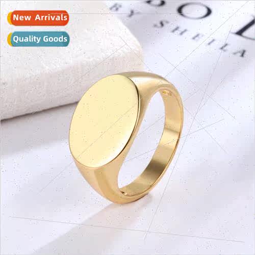 Europe anchor ring female fashion bare body large glossy dom