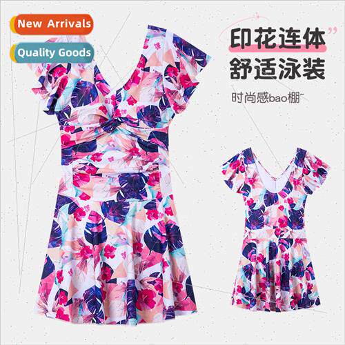 Slim Spice Girl Dress Sexy Swimsu Women Backless Floral Swim