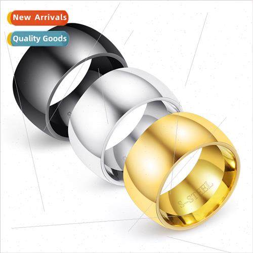 Korea Ins fashion new creative 11MM large glossy tanium stee