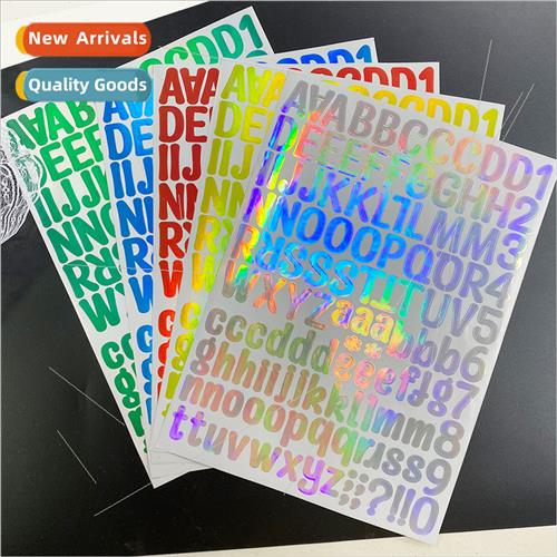 Laser number stickers 1 inch diy self adhesive vinyl mailbox