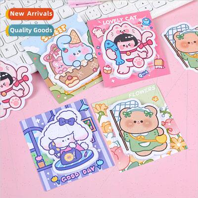 Bear shaped sticky notes students cartoon high-color value m