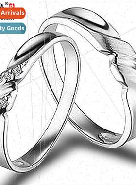 s925 silver one net love couple pair ring men women hjewelry