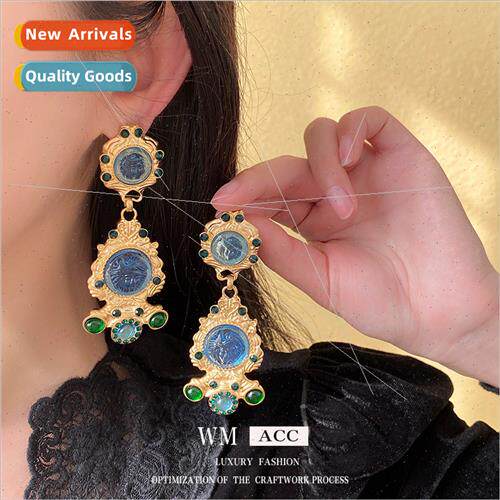lver pins wh diamonds ruffled floral circle earrings vintage