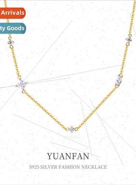 925 silver hundred necklace women niche ins Europe stacking