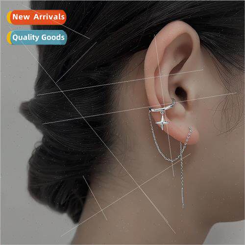 INS cold wind star ear wires Europe tassel quadruple mangost