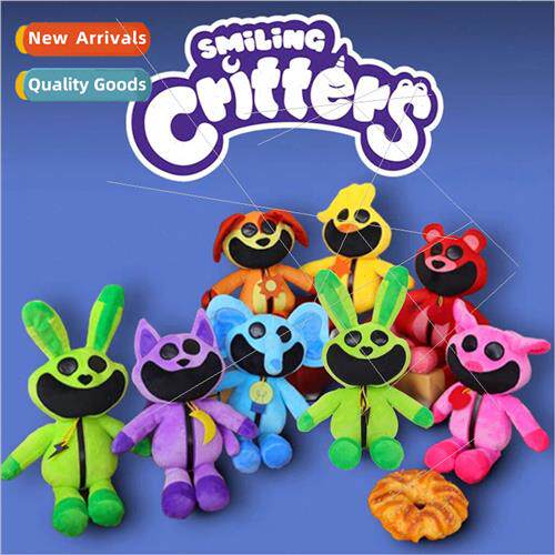 smiling crters scary smiling animal doll pink piggy plush to