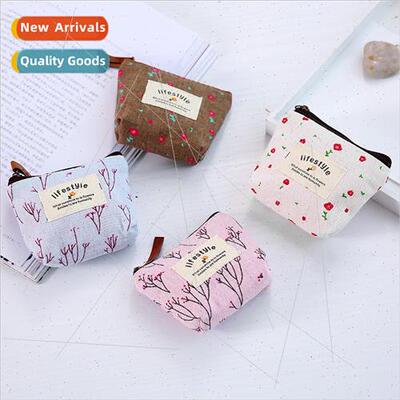 Korea Fabric Flower Coin Purse Creative Small Broken Flower