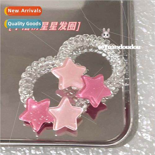 Dopamine pink star telephone wire hair bsmall leather bheadb