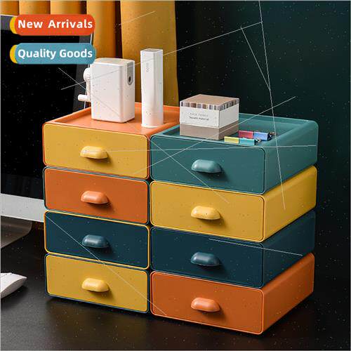 Desktop Storage Box Plastic Drawer Makeup Box Dormory Organi