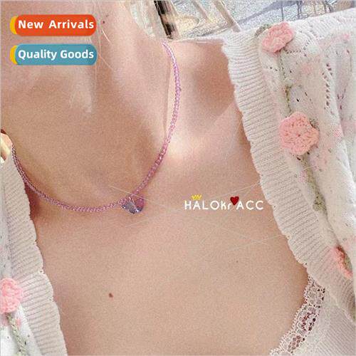 Spring summer new colorful crystal beaded necklace butterfly