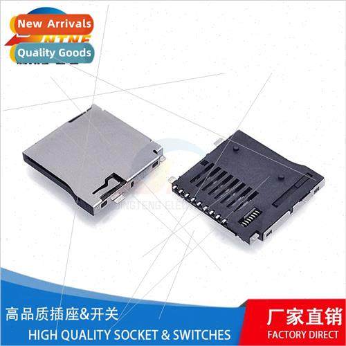 TF Card Holder -Ejecting 9P 1.8H -Locking External Solder Me