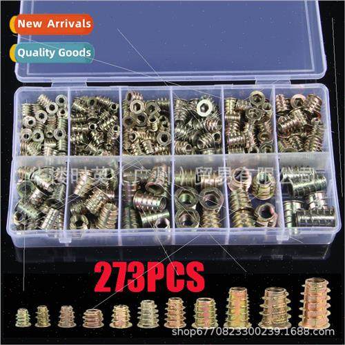 273PCS zinc alloy inner outer tooth nuts boxed M4-M10 hexago