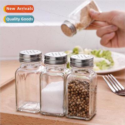 Kchen glass condiment bottles creative barbecue seasoning bo