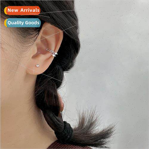 Painless ear bone clip female ins Korea super flash diamond