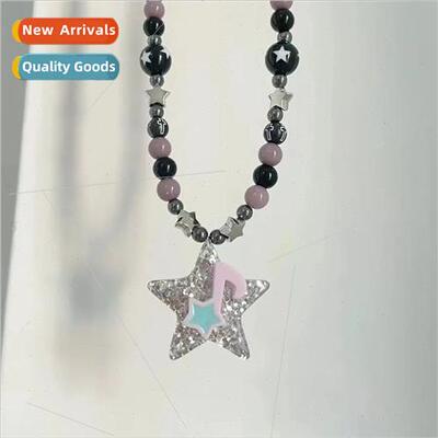 Y2K Millennial Spice Girls Subculture Necklace  che Colorful