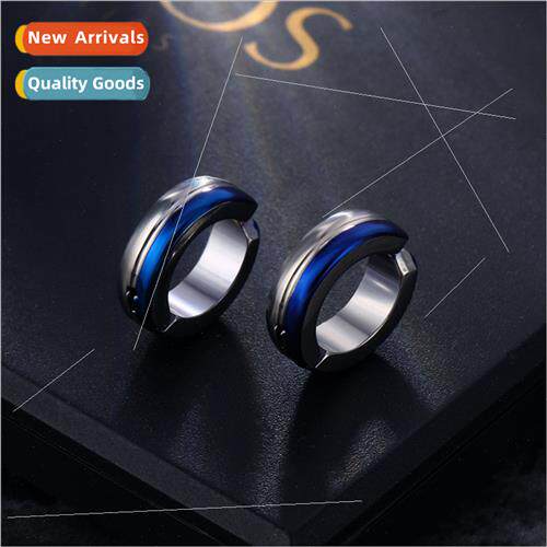 Ear clip male tanium steel whout ear holes earrings decorati