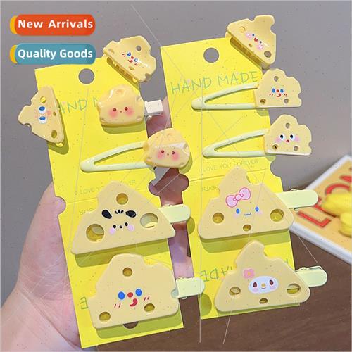 Blush cute ltle cheese hair clips ins soft cute simulation c