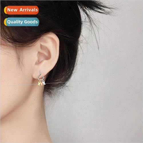 Will move earrings female new wave fish hook creative ins Ko