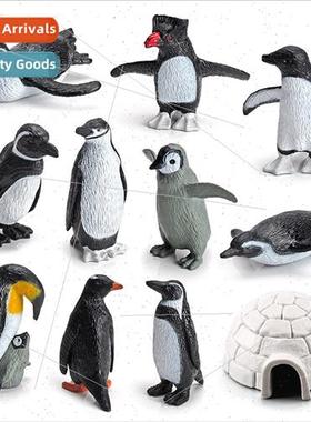 Mini ttle Penguin Model Set Polar Animal Solid Ornament Papu