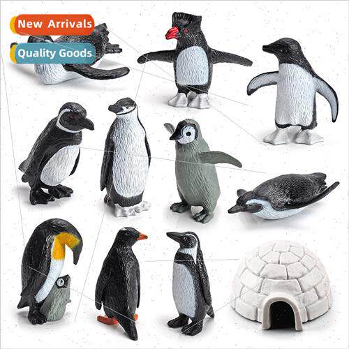 Mini ttle Penguin Model Set Polar Animal Solid Ornament Papu