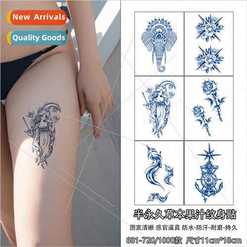 Juice herb tattoo stickers semi-permanent -reflective simula