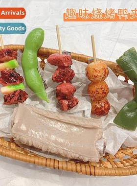 ght snack barbecue fried skewer quirky ribs hairpin fashion