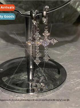 ins crosses simple stud earrings women cool earrings