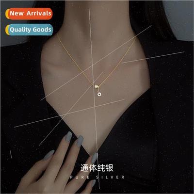 S925 silver small waist necklace women 2021 new collarbone c