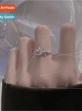 Quadruple Mansion Ring Korea Star Open Ring Female Girlfrien