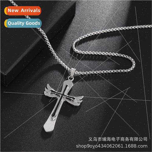 New cross necklace men women ins tide couple bungee pendant
