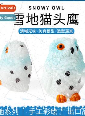 Eagle animal toys solid snowy ltle owl bird animal model hom