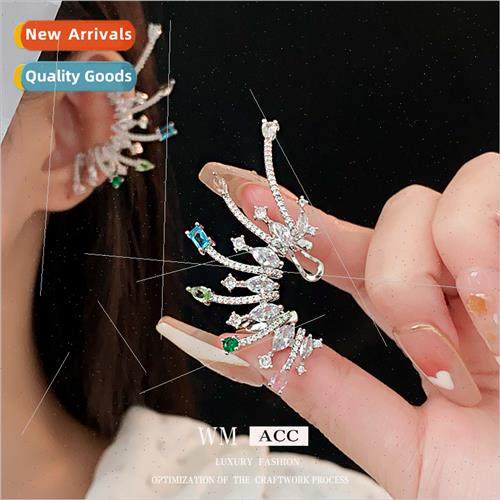 Colorful Irregular Drops Wings Ear Bone Clips Fashion Earrin