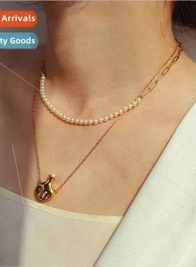 French Niche Creative Necklace Copper Plated Popular Collarb